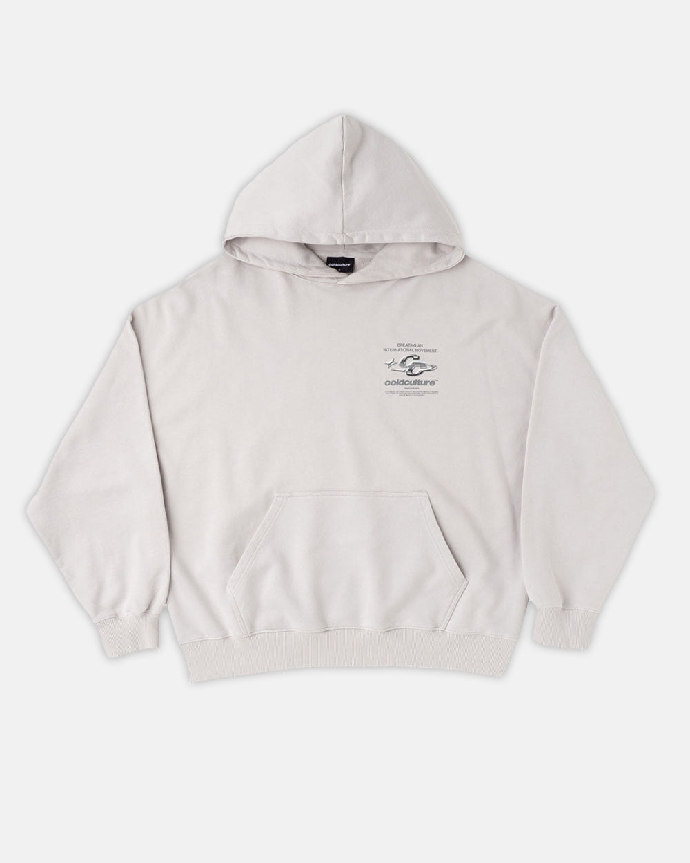 SPARKLY HOODIE PEARL GREY