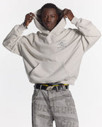 SPARKLY HOODIE PEARL GREY