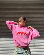 STARS HOODIE PANTHER PINK