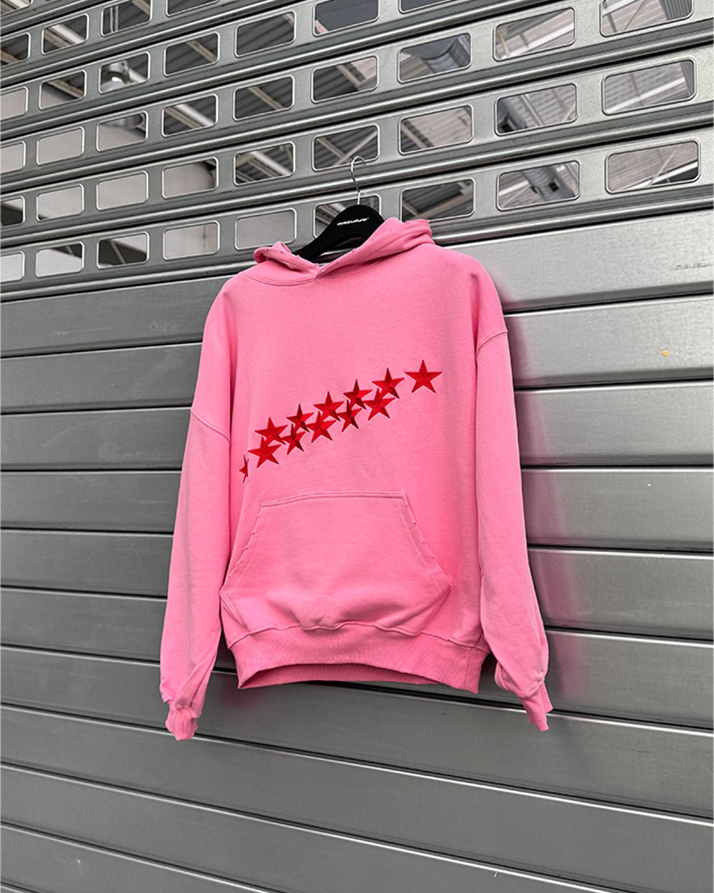 STARS HOODIE PANTHER PINK