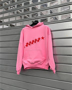 STARS HOODIE PANTHER PINK