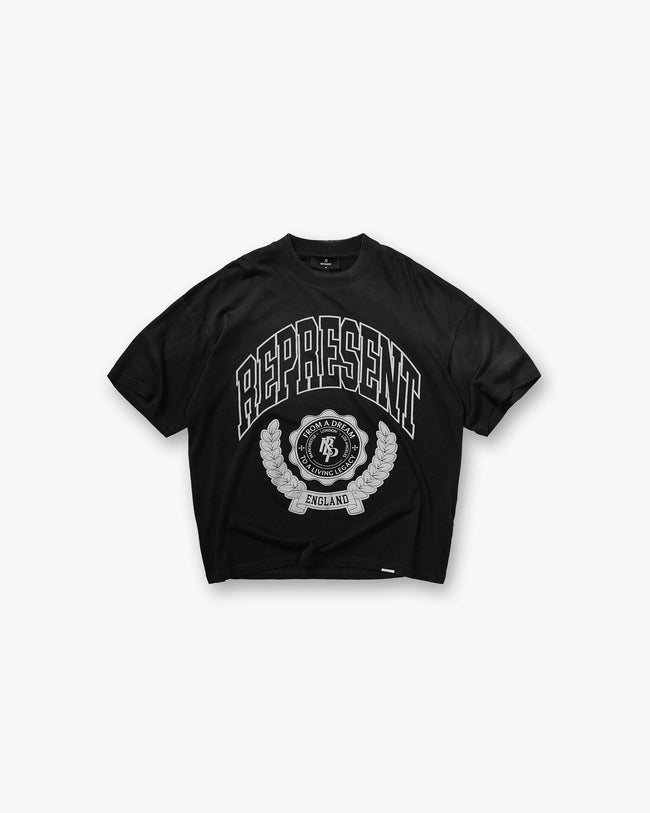 Legacy Crest T-Shirt - Stained Black Hover Image