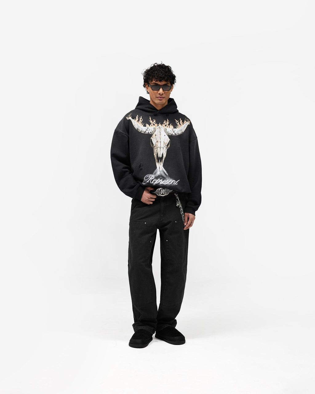 British Cowboys Hoodie - Stained Black